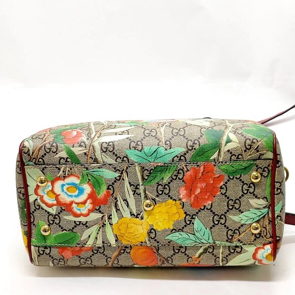 Gucci Hand Bag Brown PVC 900-042425 - Picture 4 of 13